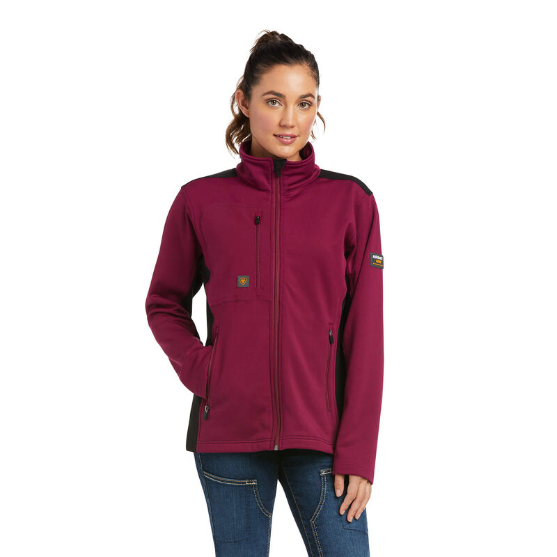 Ariat Jacke Damen - Rebar Dri-Tech Durastretch Fleece Hybrid Lila ( KTIXC-6475 )